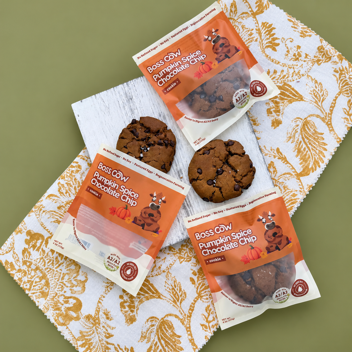 Pumpkin Spice Chocolate Chip Cookie